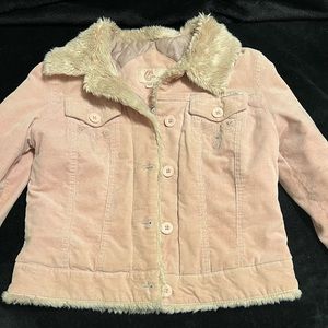 Vintage y2k Pink faux coat